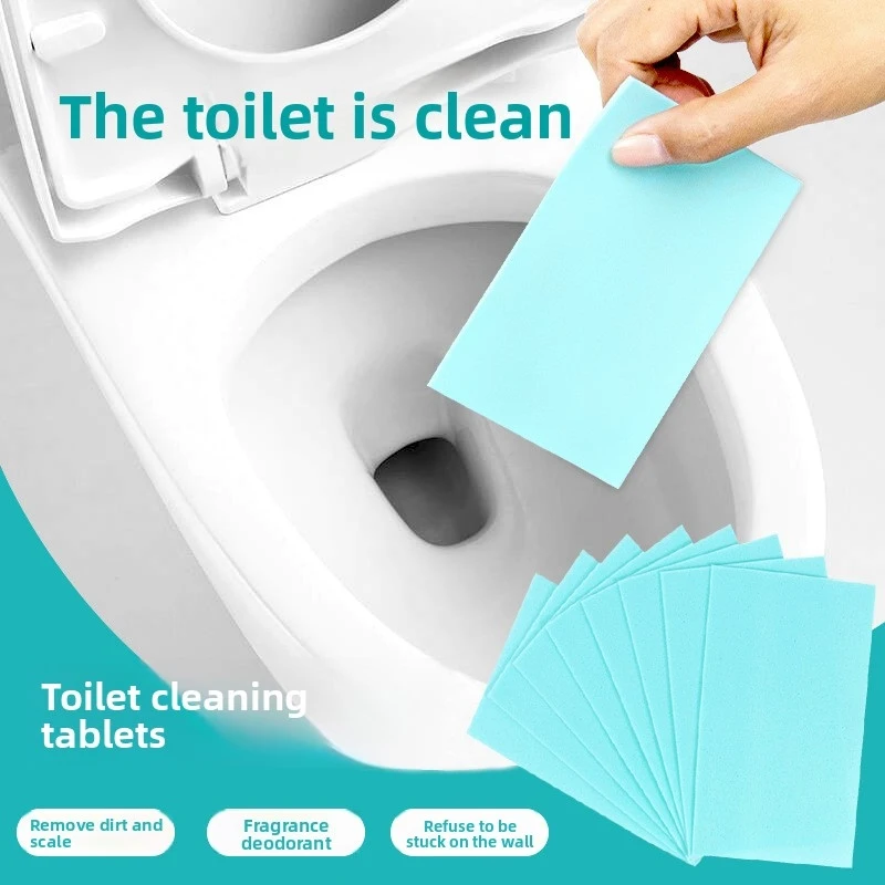 New Instant Dissolving Toilet Cleaning Tablets, Stain Remover with Fragrance, Disposable for Bathroom