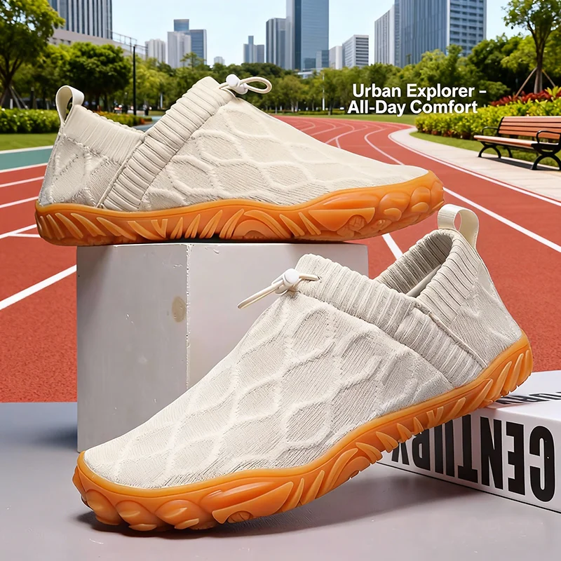 

Мужская обувь Дизайнерские широкие носки Минималистичная подошва Повседневные сетчатые вязаные удобные мягкие мужские кроссовки большого размера