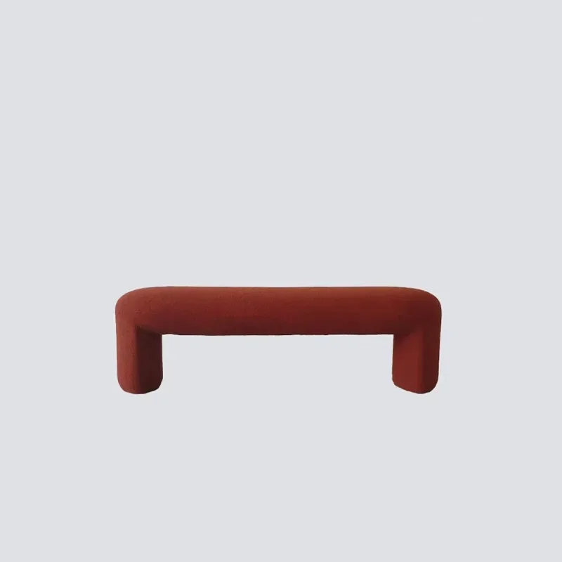 FURNITURE Modern Living-room Bench Boucle Upholstery  Nordic Patio Bench Bedroom Chair Bench Seating