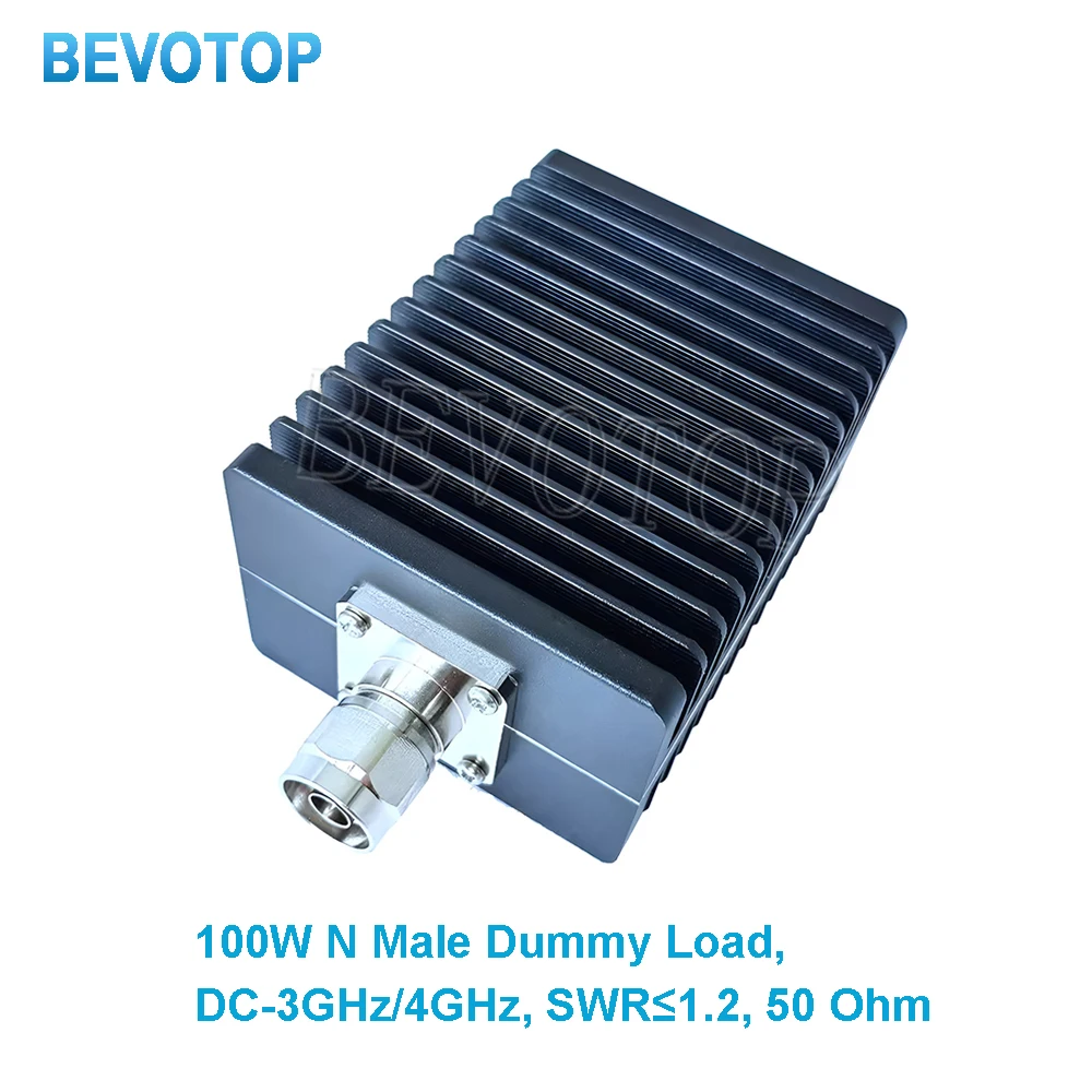 100W N Male Plug Connector Dummy Load ,RF Termination Load ,DC to 3GHz/4GHz ,50ohm