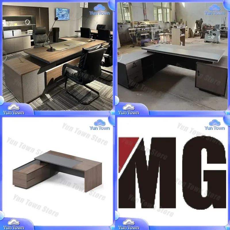 for 2026 L Shape Office Desk Modern Executive Desk for CEO Director Manager Boss Desk Home Office Furniture Workstation