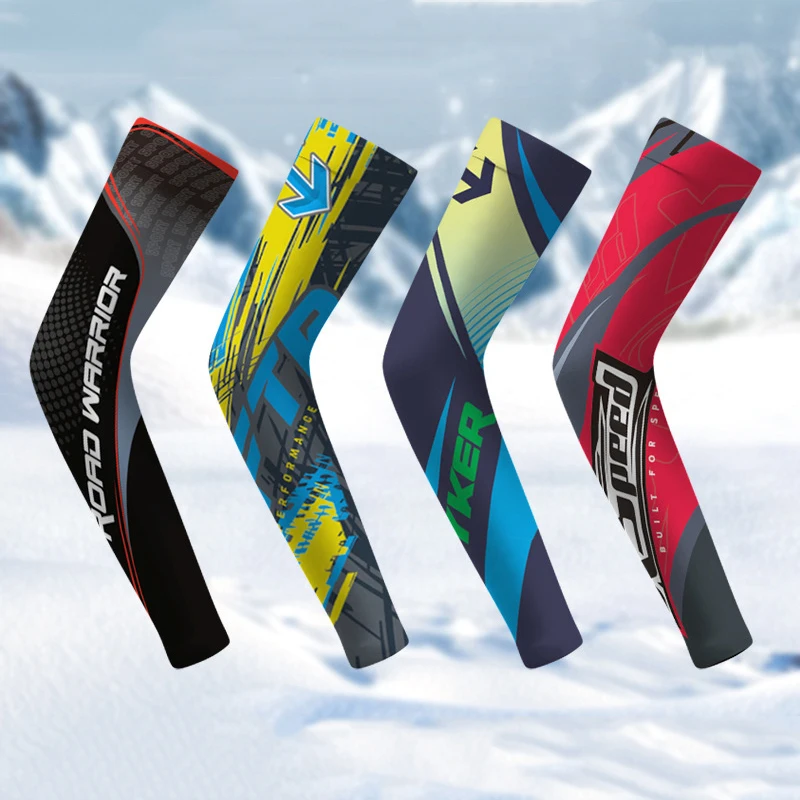 Manchons de bras en soie glacée, Protection solaire UV, refroidissement antidérapant pour hommes et femmes, Sport de plein air, cyclisme