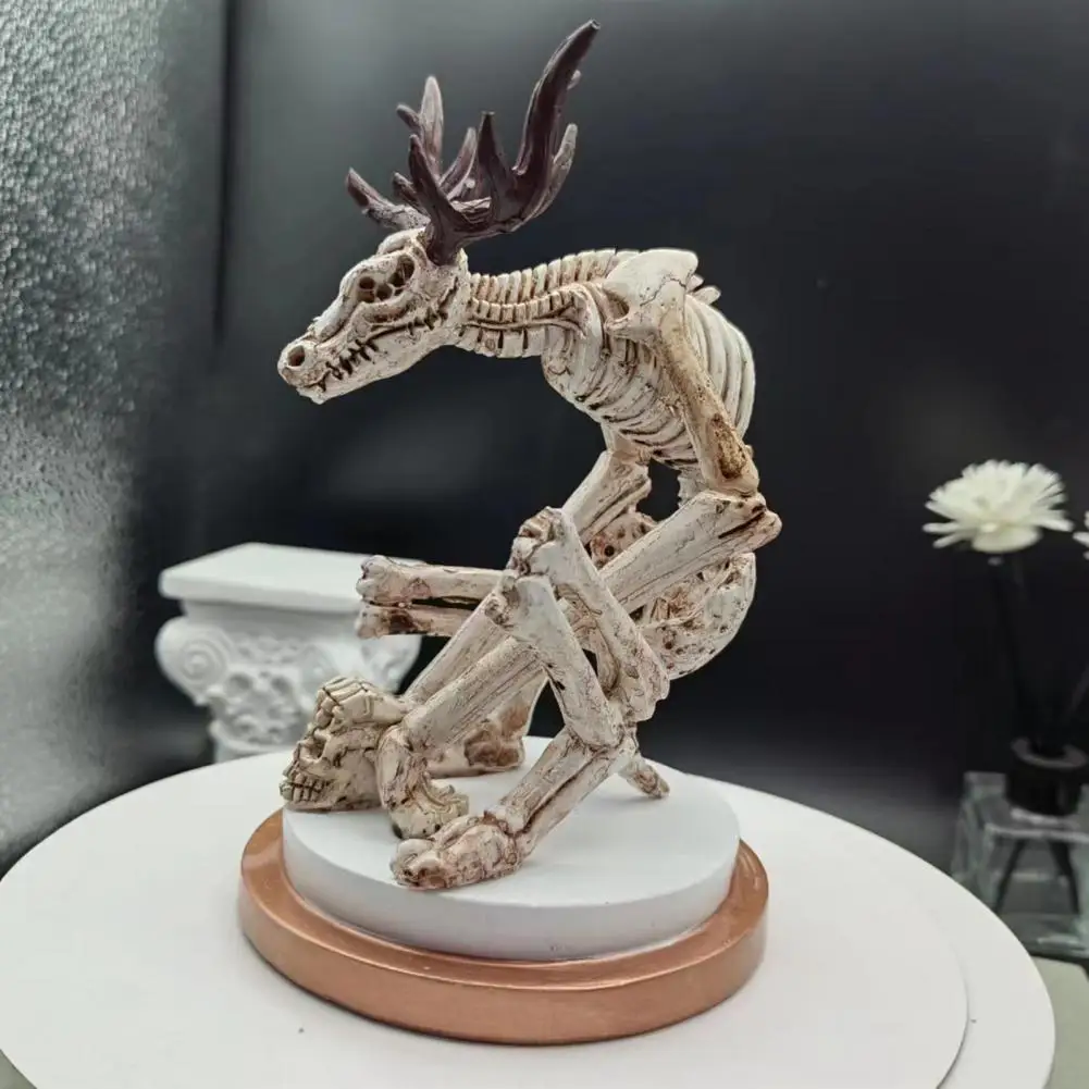 

Resin Sculpture Wendigo Skeleton Ornament Curiosity Cabinet Unique Resin Craftsmanship Mermaid Statues Mysterious Legend Home