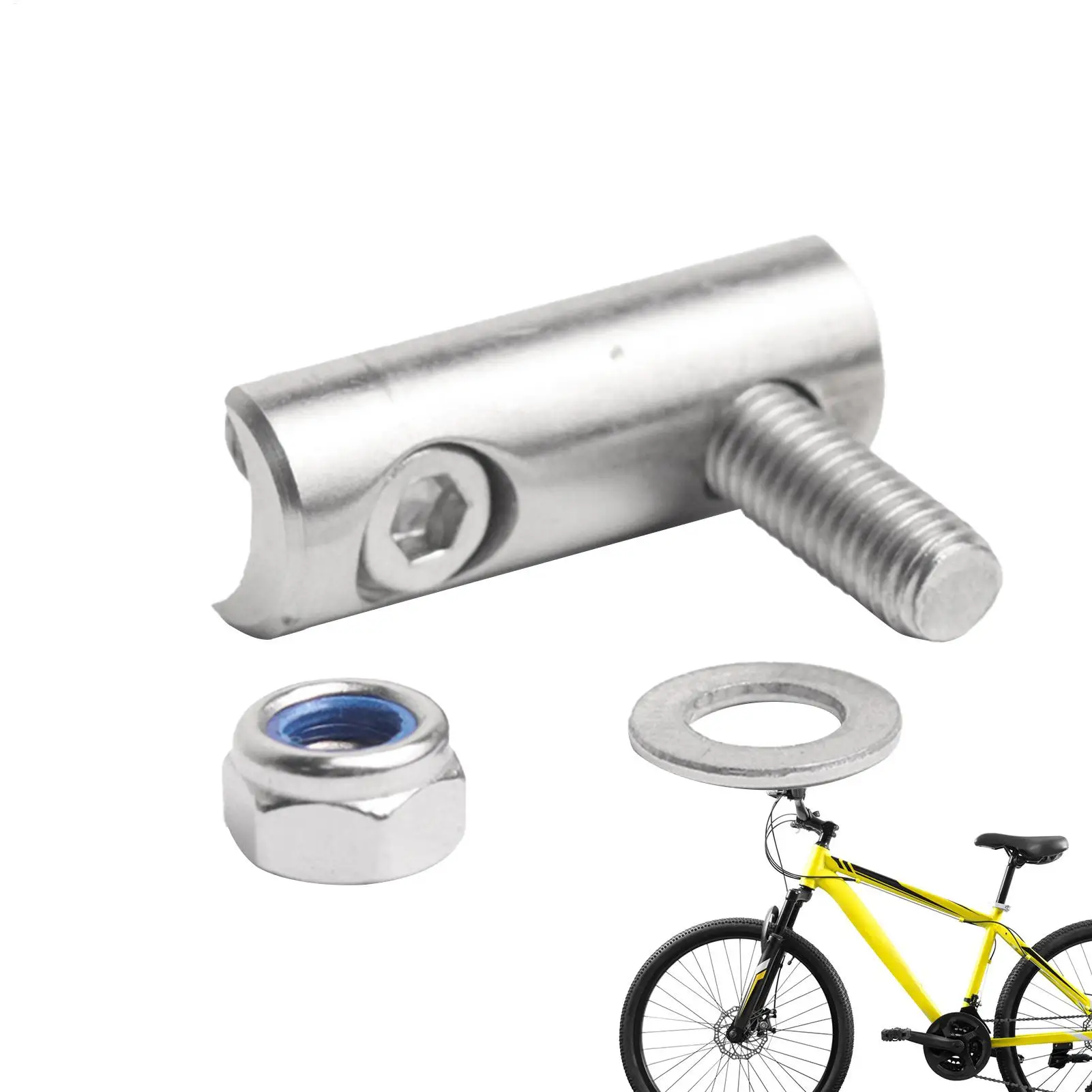 

Road Bike Front Derailleur Extender Stainless Steel Parts Derailleur Hanger Extender for Mountain Road Cycling Outdoor Biking