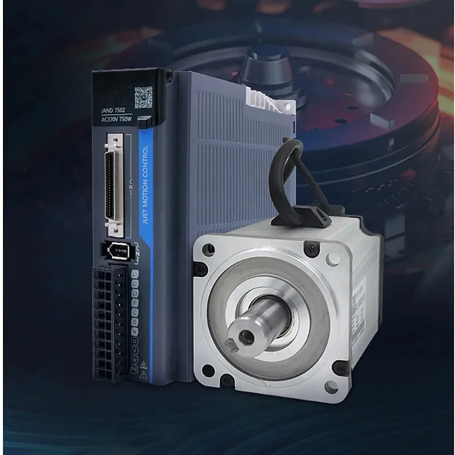 Jmc 80jasm507230k-17bcd + jand7502-20b 750w 0.75kw 3000rpm 2.39nm 80mm 220v محرك سيرفو يعمل بالتيار المتردد مع سائق 17 بت التشفير المطلق