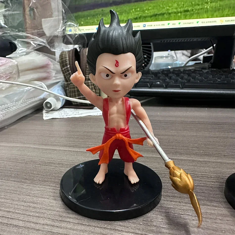 Offre spéciale Anime Nezha naissance du démon enfant Ne Zha Aobing dessin animé figurines modèle ornements enfants cadeaux d'anniversaire personnalisés