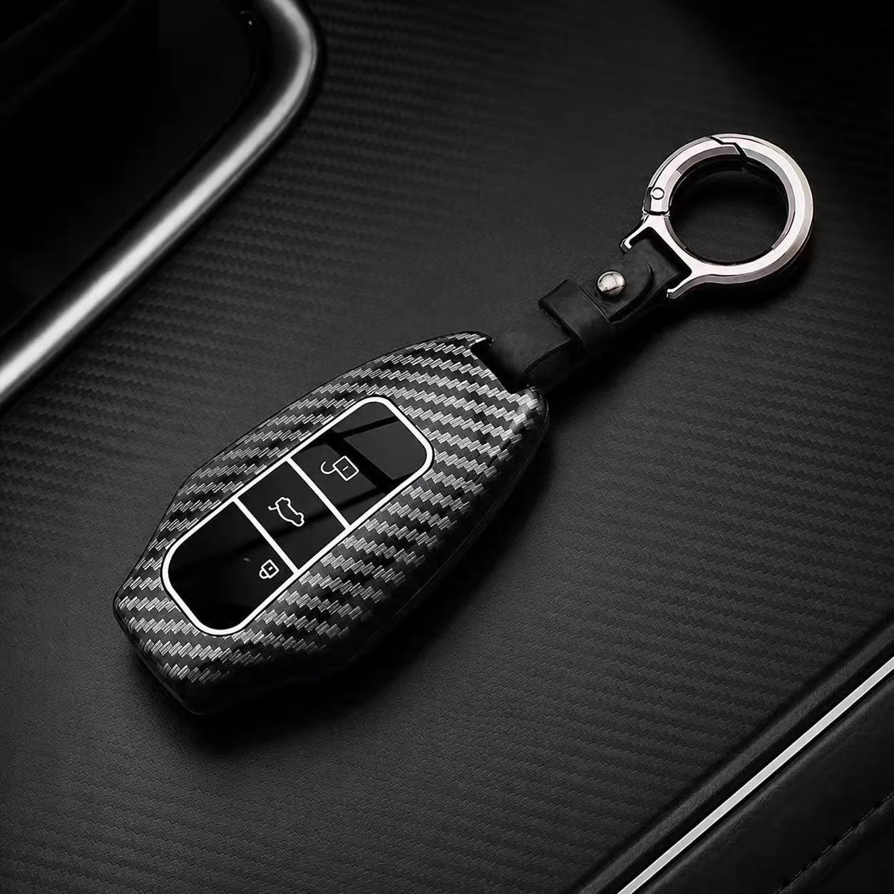 ABS Car Key Case Cover Shell Protector Fob Holder for MG 7 2022 2023 2025 2026 , Keychain Accessories