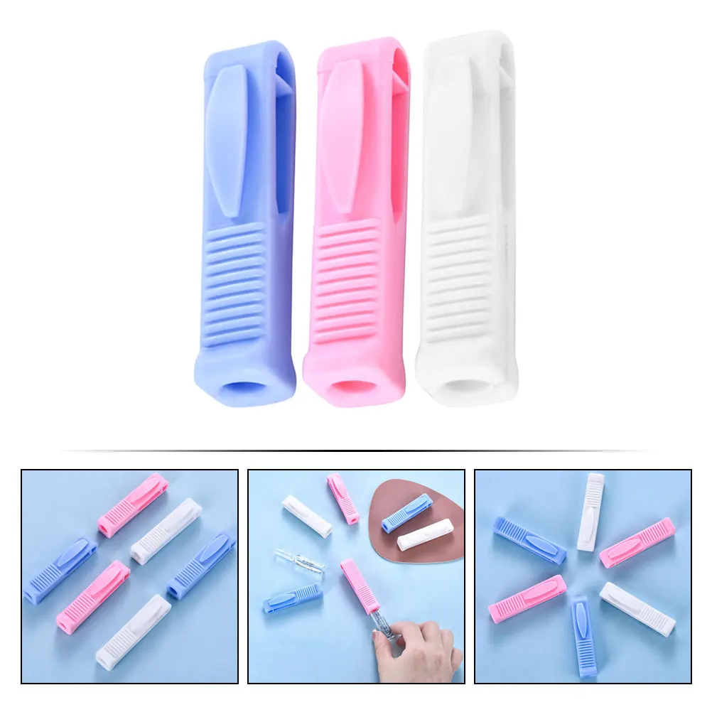 

6 Pcs Ampoule Bottle Opener Nurse Glass Vial Breaker Portable Hand Protector for Cutting Ampules Multifunctional Labor Saving