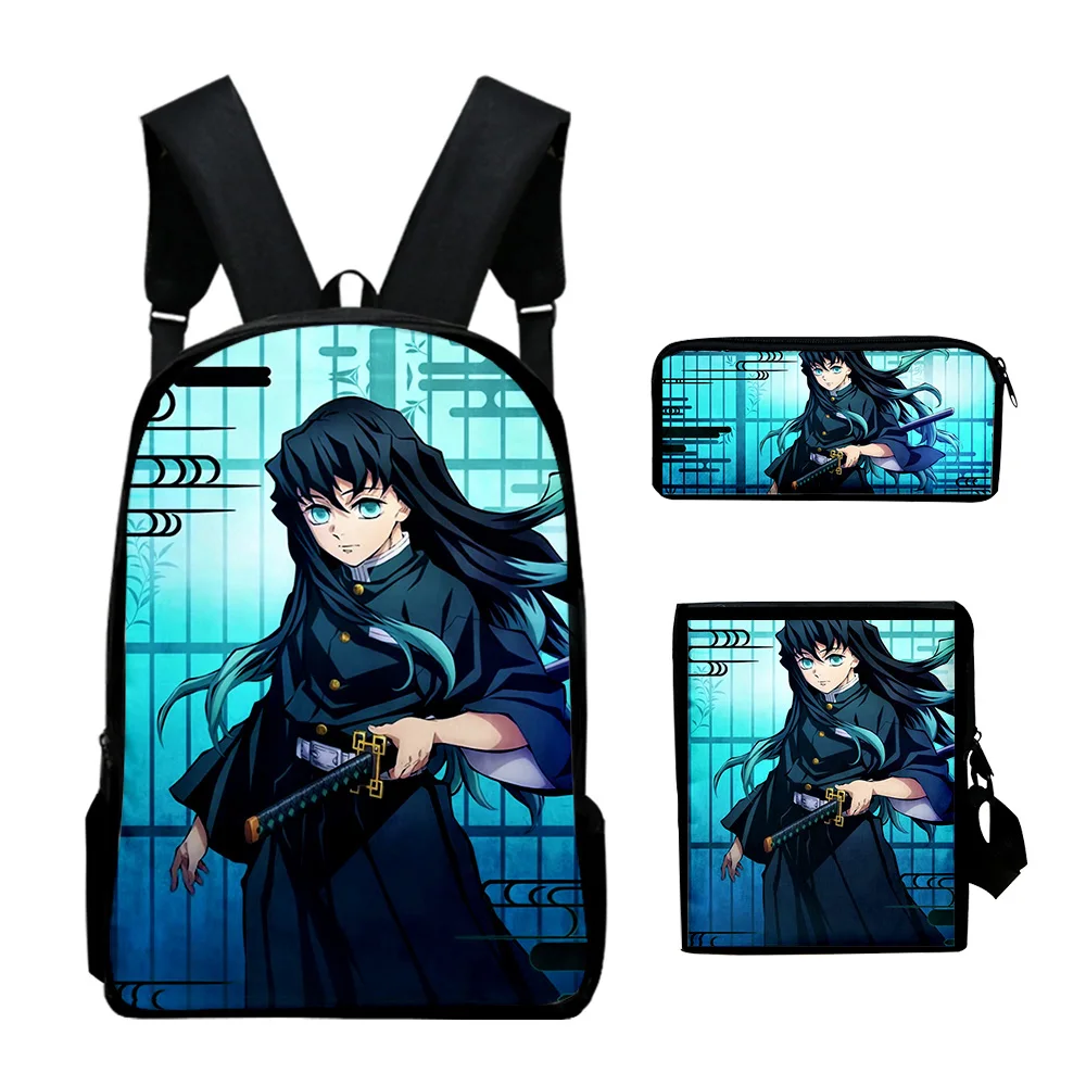 

Classic Funny Anime Fashion Kpop 3D Print 3pcs/Set pupil School Bags Laptop Daypack Backpack Inclined shoulder bag Pencil Case