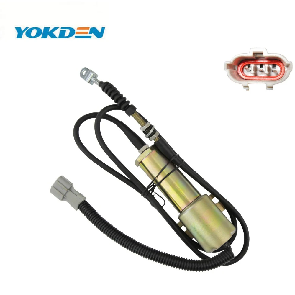 

12V 24V Stop Solenoid 11E1-60100-24 R210 Fuel Shut Off Solenoid for Diesel Engine Parts Aftermarket Wholesale
