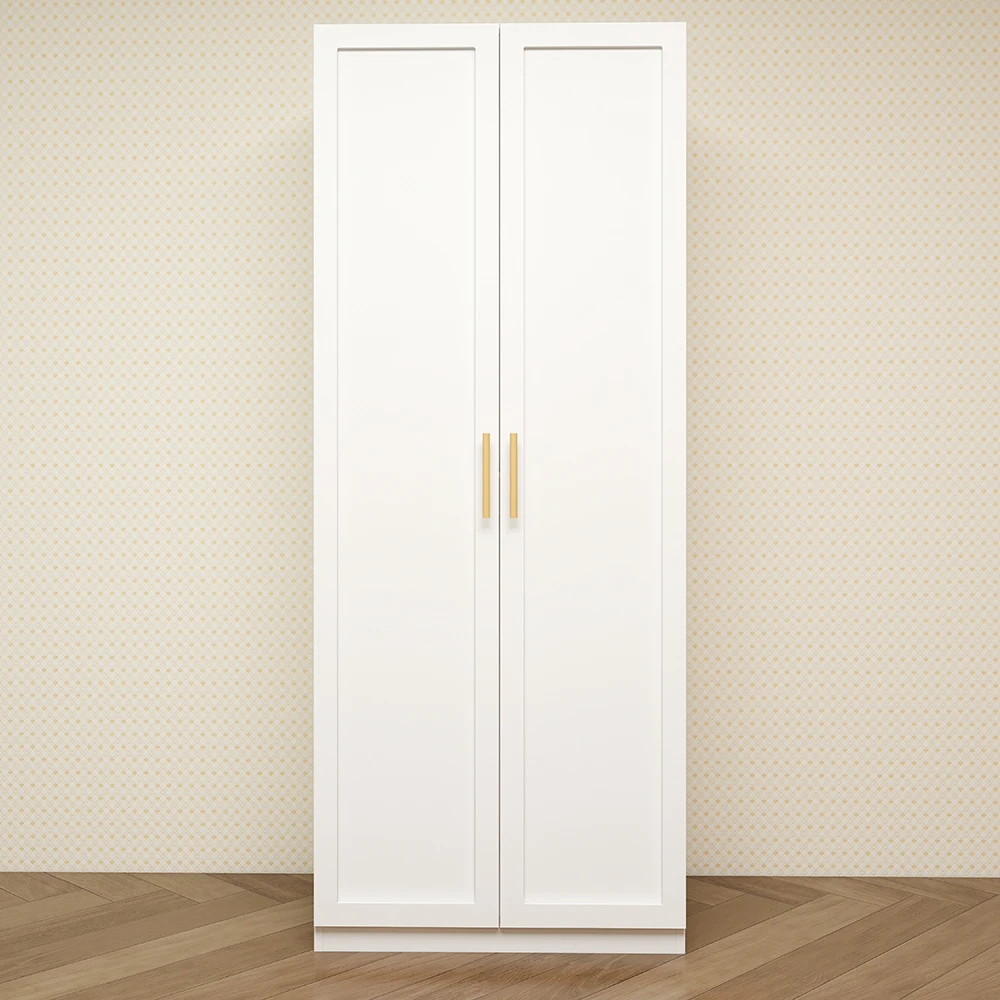 tall wardrobe with golden handle, customizable bedroom clothing storage cabinet, independent wardrobe, suitable for wholesale