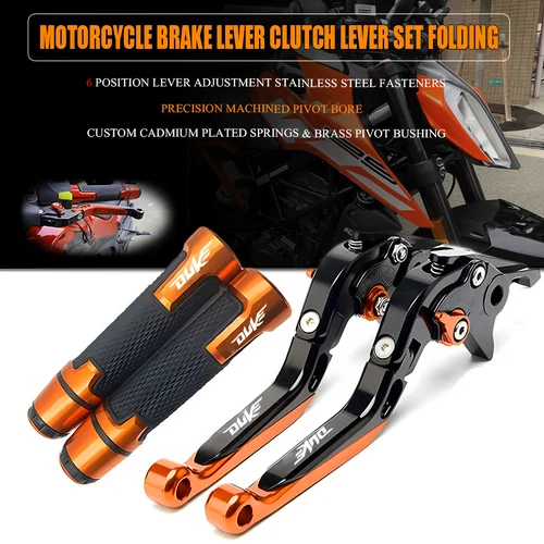 Para DUKE 390/250/200/125 Duke390 2010-2024 palanca de freno de motocicleta juego de palanca de embrague palancas protectoras de mango plegable DUKE250