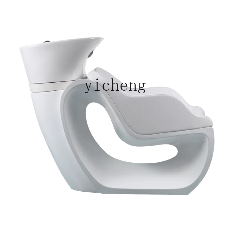 ZC Shampoo Chair Beauty Salon Shampoo Bed Flushing Bed Lying Half Shampoo Chair