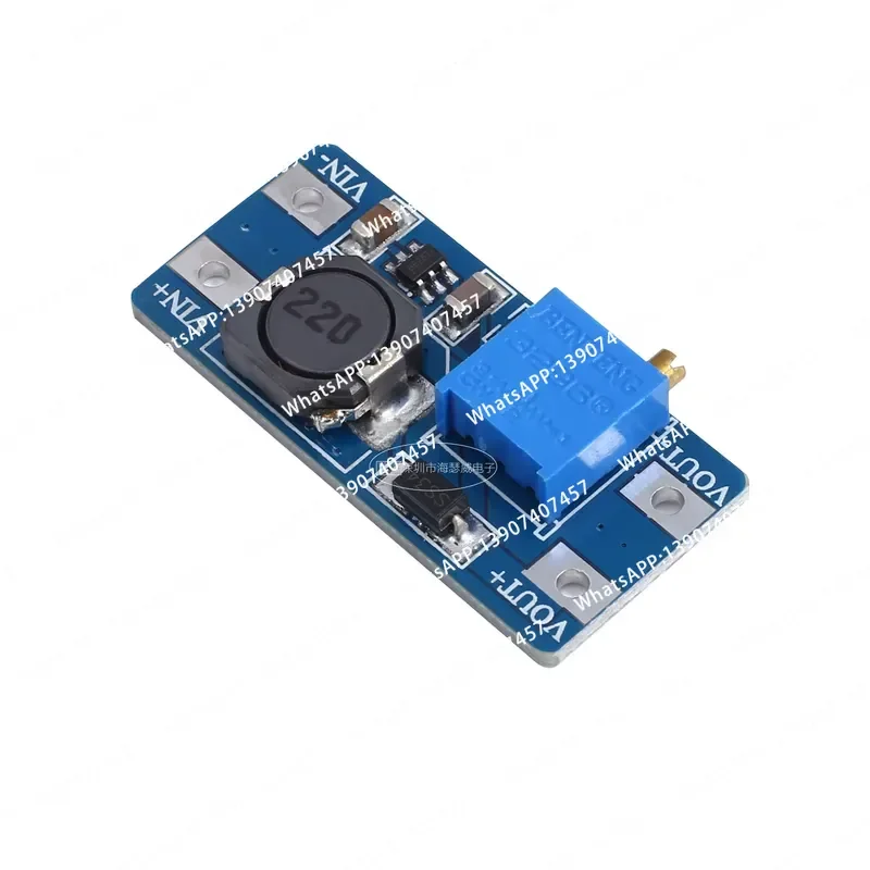DC-DC boost module 2a boost board, wide voltage input 2/24V liter 5/9/12/28V adjustable MT3608