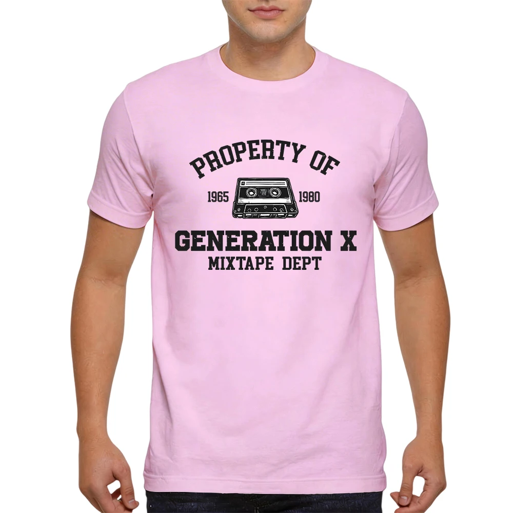 Mens 100% Cotton T Shirt 1965 1980 Cassette Tape Vintage Varsity Print Casual Breathable Short Sleeve Daily Wear