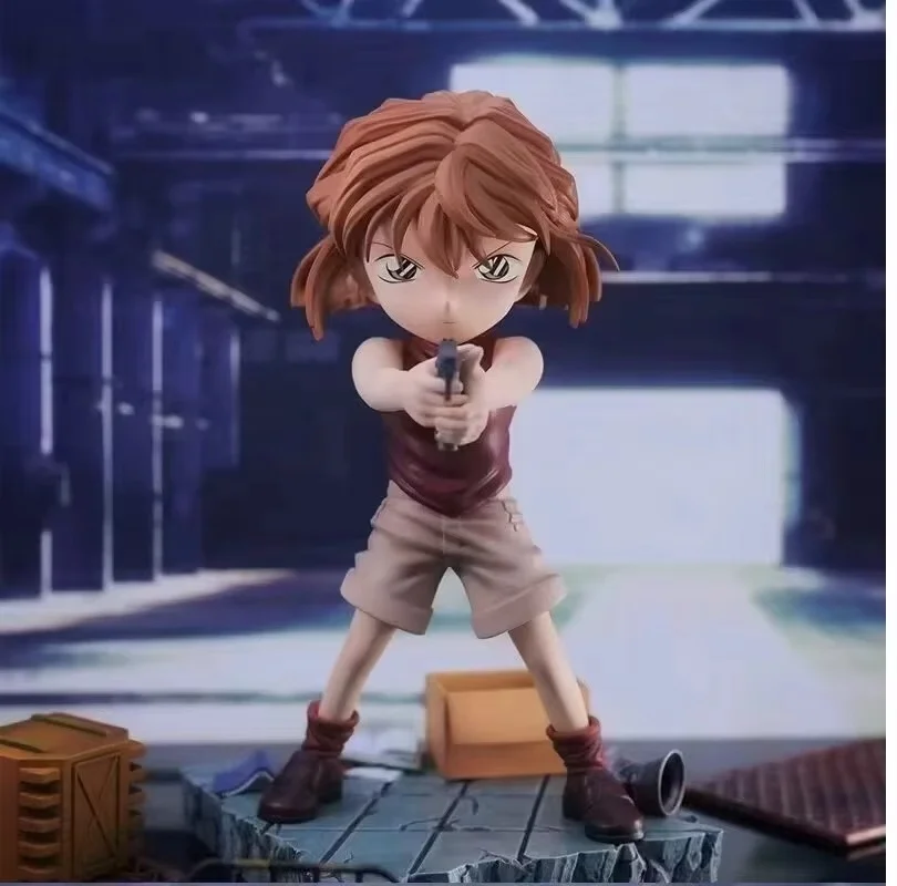 Detective Conan Ai Haibara Gun Holding Fashionable Toys Theater Edition Action Figure Model Statue Ornaments Birthday Gift Toys