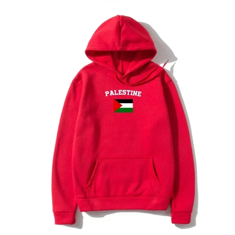 New Loose Hip Hop Harajuku Men\'s Sweatshirt Palestinian Flag Sweatshirt Retro Fall/winter  Palestine Couple Hoodies