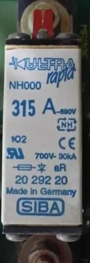 Fuses: NH000 315A 690/700V 30KA 2029220 / NH000 250A 690/700V 2029220 aR