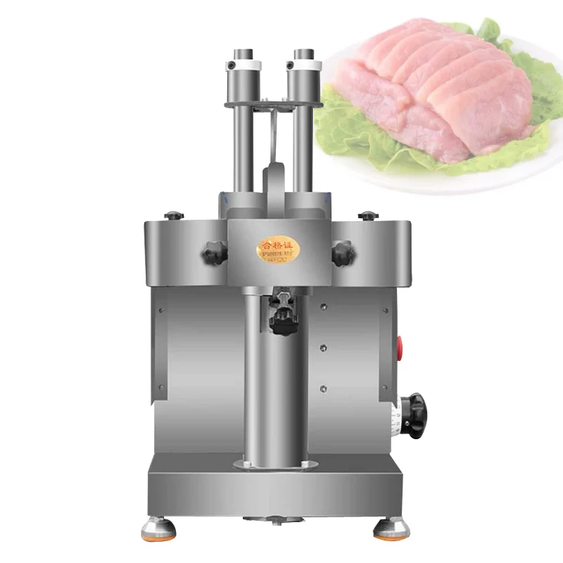 Professional Meat Cutter Machine 0.5-15mm Uniform Thickness Desktop Fresh Meat Slicer Machine Commercial Beef Mutton Slicer Make