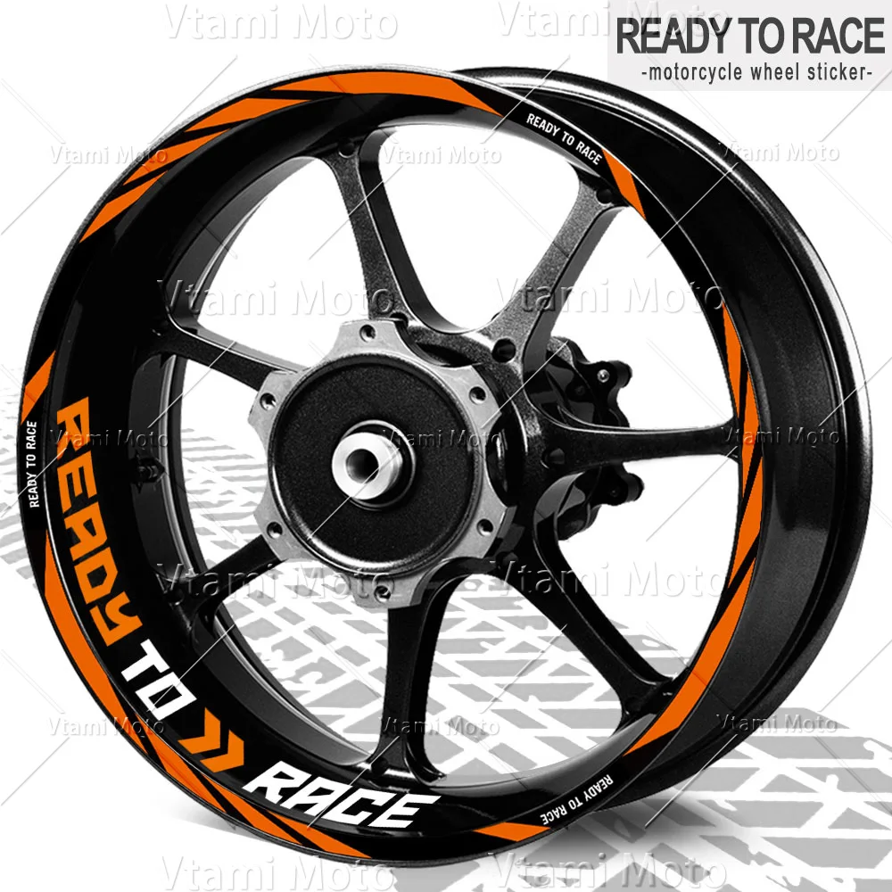 

Reflective Motorcycle Wheel Sticker Rim Decals 17 Inch For KTM Duke 990 890 790 690 390 250 200 1390 Super Duke R