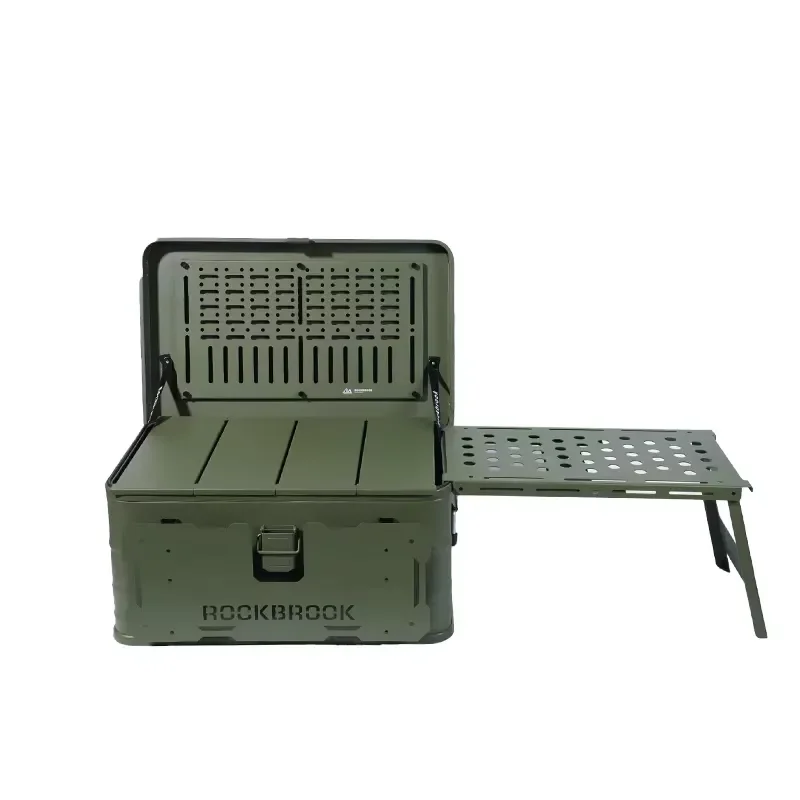 C4 Outdoor 50L Aluminum Camping Box for Professional Metal Culinary Prep Case for Open Air Dining Food Container Waterproof