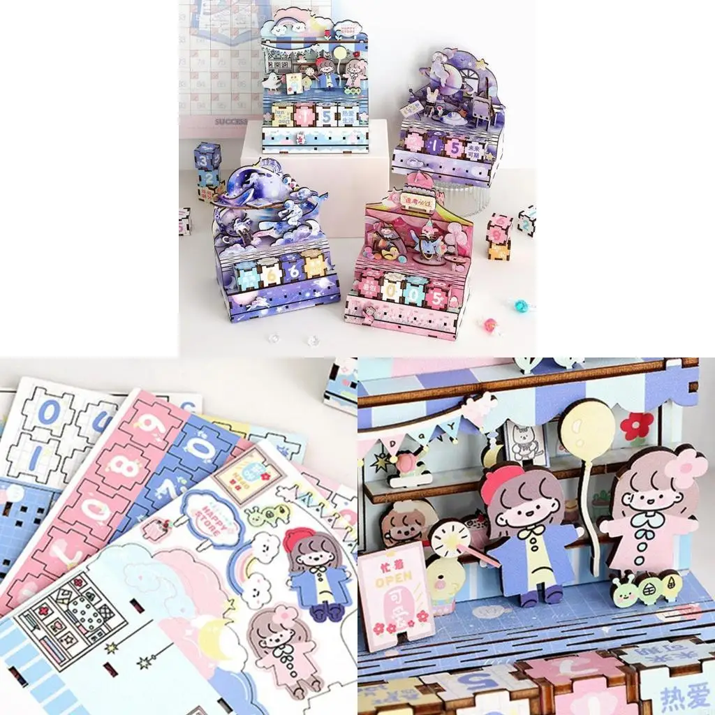 

M5TB Exquisite DIY Calendar Puzzles Calendar Exams Countdown Calendar