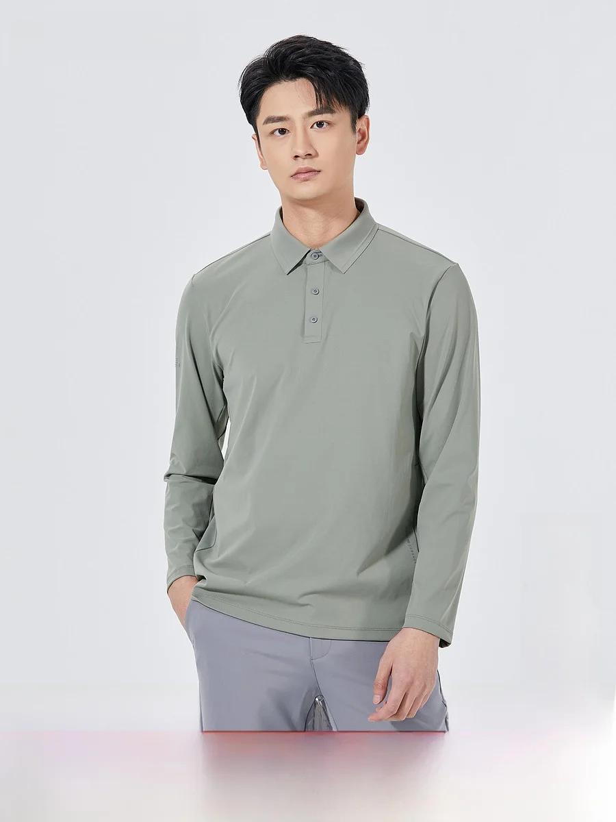 Lilanz Men's Long Sleeve  Shirt Casual Business Elastic Fashion Urban Style Autumn Top Quality Fabric Comfortable Fit T-S...