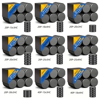 Magnets for Adhesive Backing, Small Ceramic Crafts Magnets Round Disc Magnets, Tiny Flat Circle Ferrite Industrial Magnets