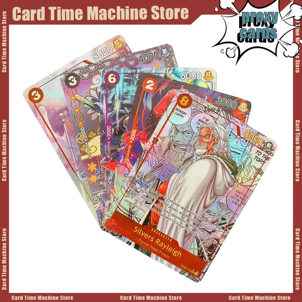 

ONE PIECE FOIL Proxy Cards Развлекательные игры OPCG Sabo Sanji Silvers Rayleigh Trafalgar Law Yamato Shanks Коллекция игрушек в подарок
