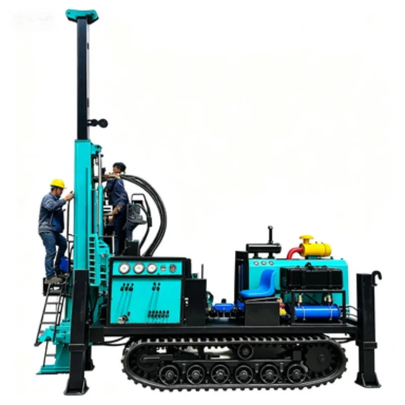 1000 1600m Full Hydraulic Core Drilling Rig Crawler High Lifting Thrust Force Underground Tunnel Drill Core Sample Drilling Rig