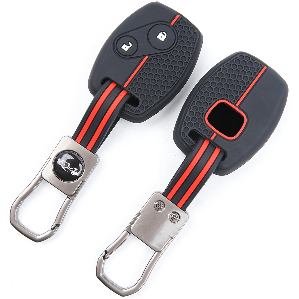 For Honda Jazz FRV Accord Civic CR V 2008 Crz Insight Fit SRV Chord 7 Gr8 150 R Silicone Remote Fob Holder Finger Loop Lanyard