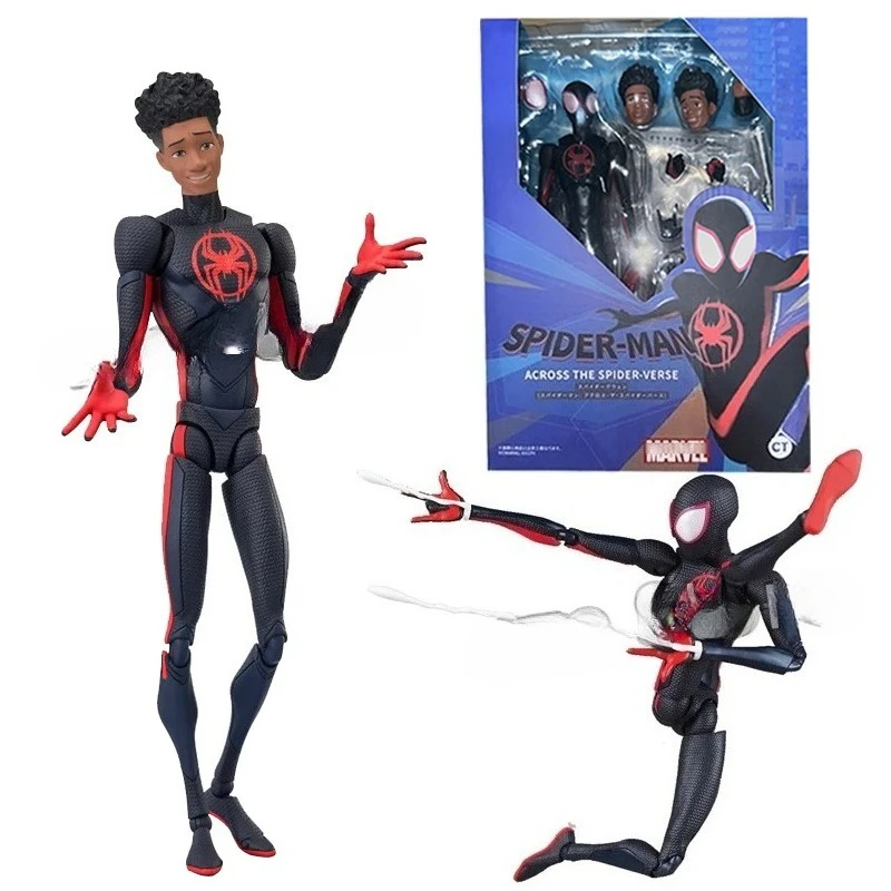 Image of Shf Anime CT Spider-Man Figuarts Miles Morales Actionfiguren Gwen Spider Woman Figur Spiderman Figur PVC Modell Puppe