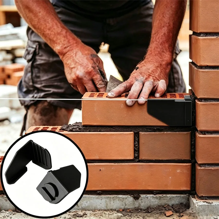 4pcs Construction Accessories: Wire Anchor Angle Bracket, Plastic Brickworker Tool, Wire Fixation in Bricks