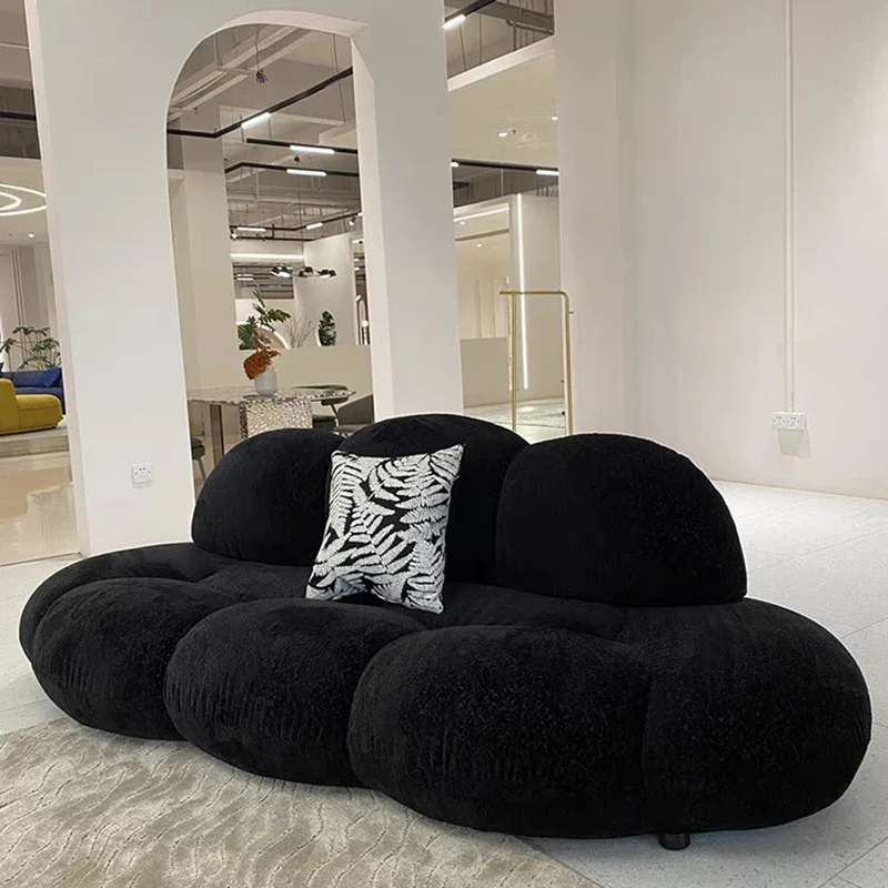 Nordic Cloud Hotel Sofa Double Large Plush Fluffy Recliner Sofa Chaise Designer Divano Da Soggiorno Living Room Furniture