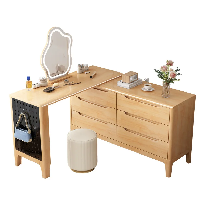

All solid wood, dresser, chest, integrated, bedroom, modern, simple, small apartment