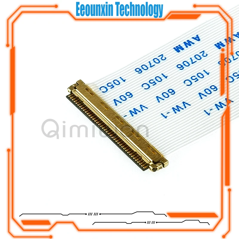 EDP I-PEX 리본 케이블, AWM 20706 105C VW-1 60V 30P 40 핀, 0.5mm, 로트당 1 개