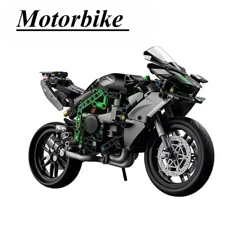 

High Technical Motorcycle H2R Speed Motorbike Racing Car Model Building Blocks Bricks Compatible 42170 Vehicle Toys Kids Gifts