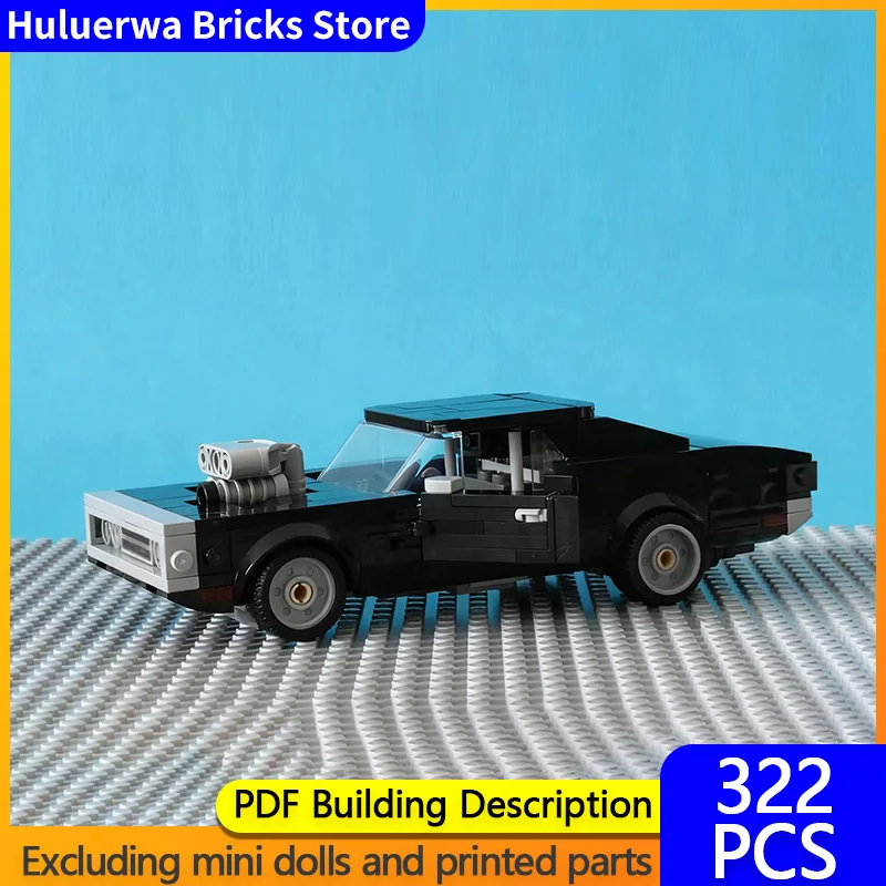 

Furious Movies Model MOC Building Bricks Charger R/T Muscle Car Modular Technology Gifts Holiday Assemble Children Toys Suit