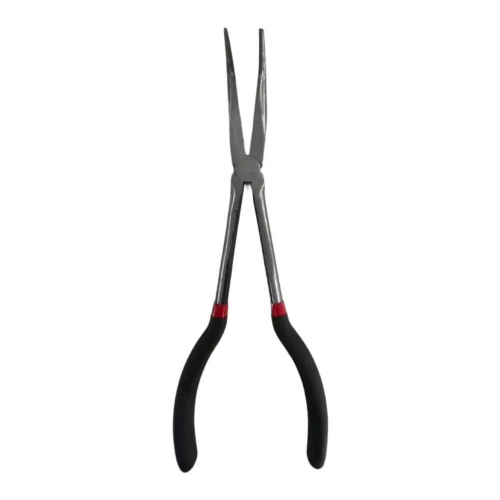 Needle Nose Pliers Set 5 Pieces Including 11 Inch Long Reach Models Designed for Enhanced Leverage and Precision Handling