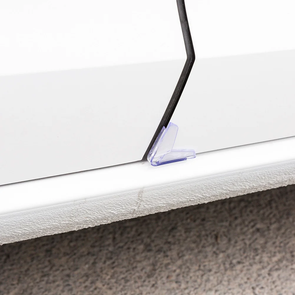 8Pcs Car Door Protector Trim PVC Anti-Aging Anti-Scratch Crash Sealing Strip for Auto Door Guards Rearview Mirror Accessories