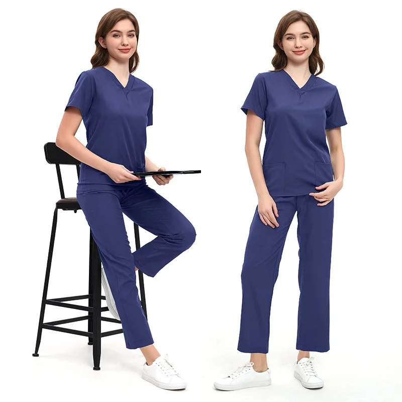 Doctor Surgical Gowns Short Sleeve Hand Wash Gowns Women's Suit Nurse Uniforms Operating Room Work Uniforms Isolation Clothing