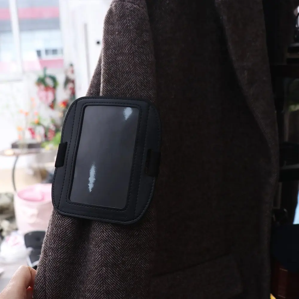 شخصية شريط مرن الذراع شارة حامل قابل للتعديل مطاطا حامل بطاقة الهوية بولي PU مقاوم للماء شارة بطاقة الهوية مكاتب #2