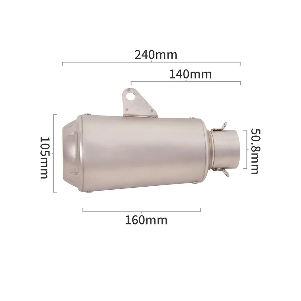 Für Adventure 390 250 Duke 390 SVARTPILEN 401 Auspuffrohre Auspuffanlagen 51mm Schalldämpfer Auspuffrohr Modifiziert – Detail 4
