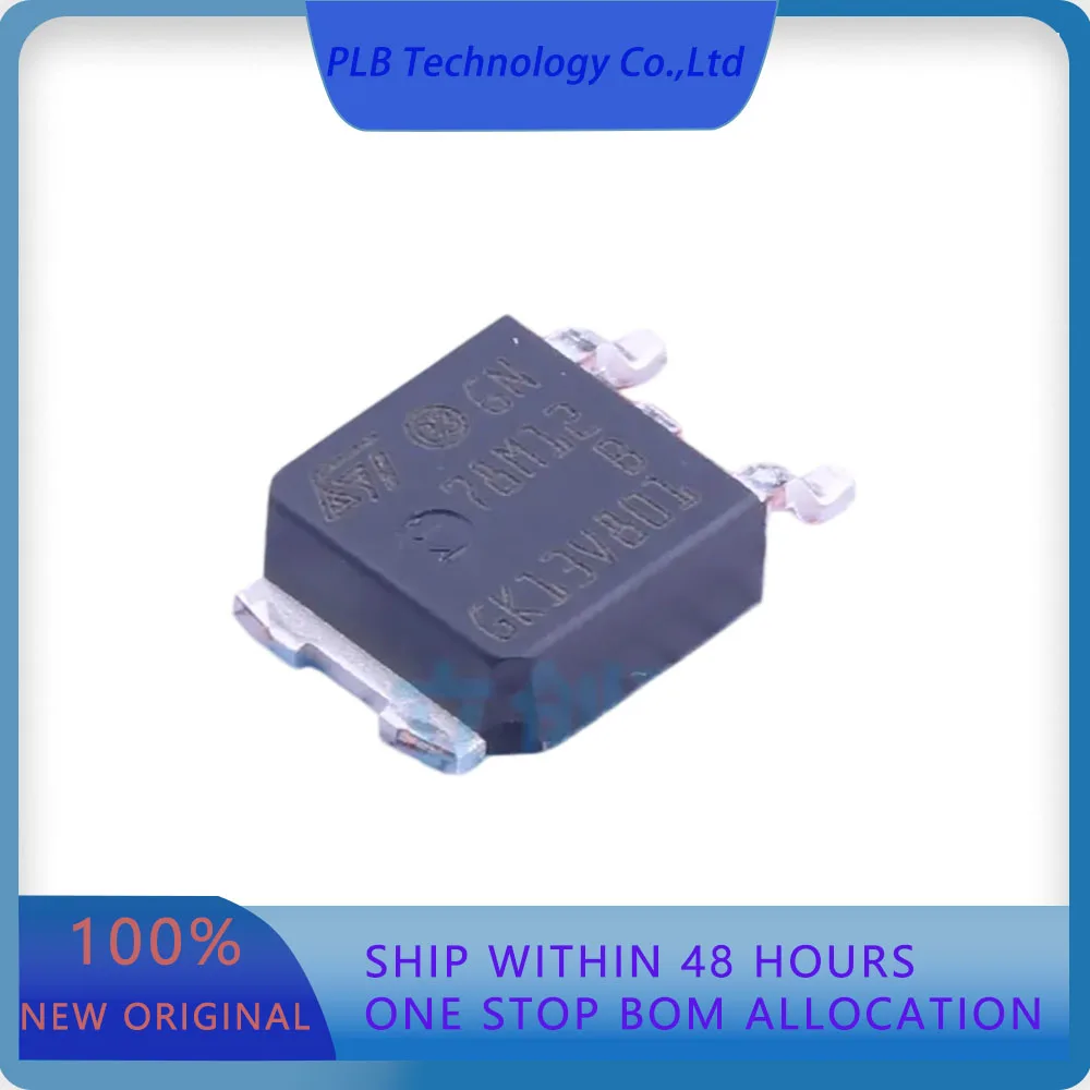 L78M12ABDT-TR L78M12  500mA Fixed 12V Positive 35V TO-252-2(DPAK) Voltage Regulators  Original Stock