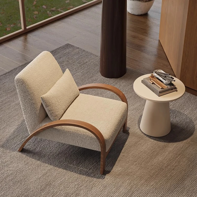 مصمم كرسي أريكة فردي على طراز Wabi Sabi، غرفة المعيشة، الشرفة، الإقامة المنزلية، الفندق، منطقة الراحة، الاستقبال، الاستقبال، كرسي الترفيه
