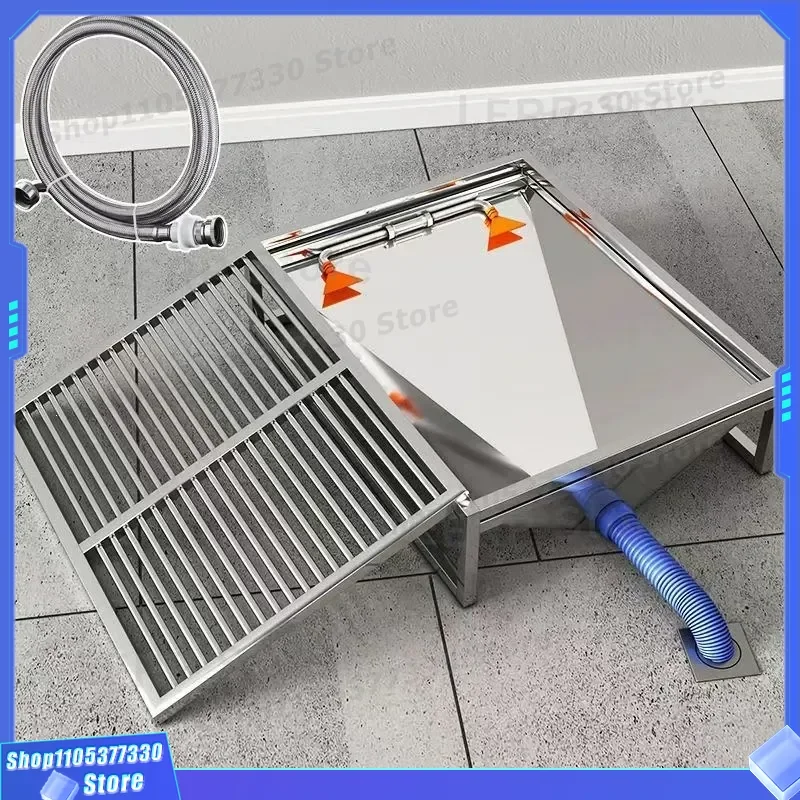 Automatic Flush Dog Toilet Stainless Steel Urinal Tray Thickened Funnel Pet Potty for Dogs and Cats Indoor Hygiene Solution