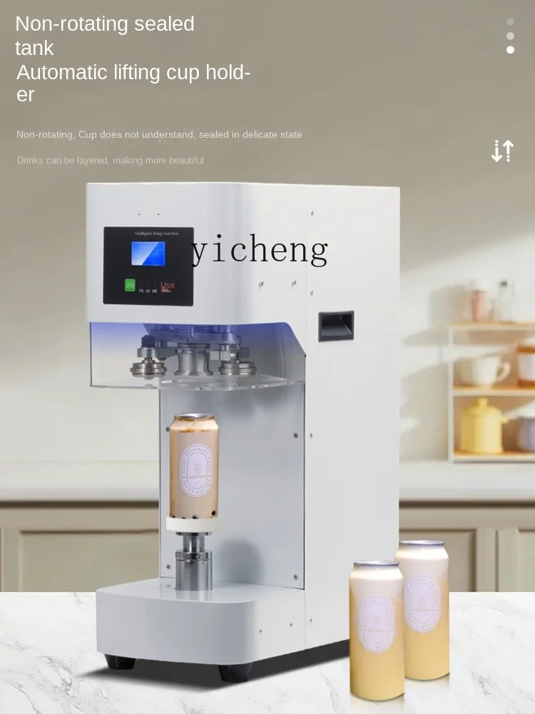 Tqh-Machine à sceller les canettes en plastique et aluminium, appareil automatique pour sceller les boissons, pour magasin de thé au lait, banc intelligent