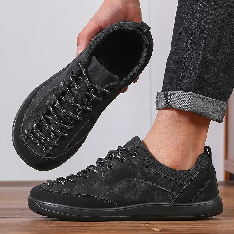 

Hiking Shoes Men's Luxury Thick Soled Sports Shoes Running Casual Shoes Fitness Vulcanized Sole Workwear Style Men's Shoes 2026