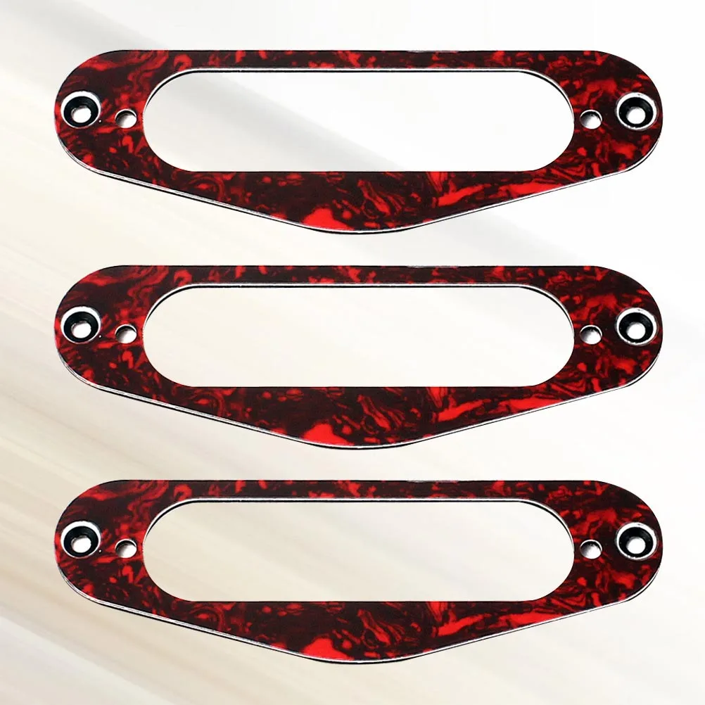 

3 Pcs Vibration Pickup Box Guitar Pickups Oickups Rings Red Single Coil Mount Pockip Electric