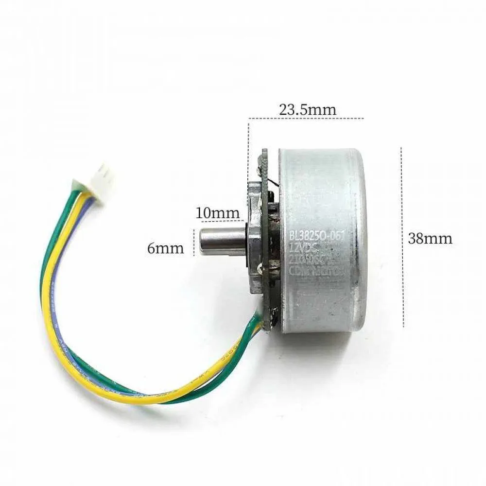 3825 الأرض النادرة المغناطيسي 38 مللي متر الدوار الخارجي ثلاث مراحل 3800 دورة في الدقيقة فرش السيارات مزدوجة الكرة تحمل DC12v #1